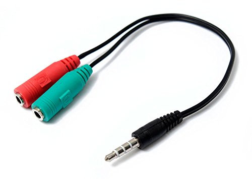 Adattatore audio microfono + auricolare MiniJack 3.5