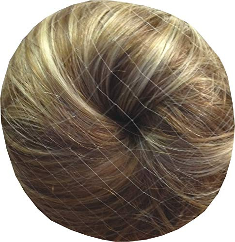 Mytoptrendz®- Pack of 3 Invisible Hair Nets Bun Nets (Blonde 3 piece Invisible bun net)