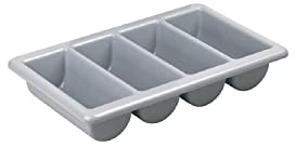 Olympia Bac à couverts Kristallon, 4 compartiments, Grand, Gris, Taille : 100(H)x530(L)x325(P)mm, Passe au lave-vaisselle, J850