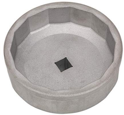 Sealey SX226 Ölfilterkappen-Schraubenschlüssel, Durchmesser 74 mm, 14 Rillen