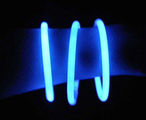 Aptafêtes LU8458/BLEU - Confezione da 100 braccialetti luminosi 4/6 H - 20 cm