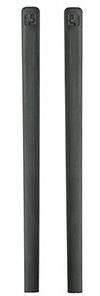 ic! berlin Bügelenden 1 Paar (2 Stück) 85mm schwarz oder grau (schwarz)