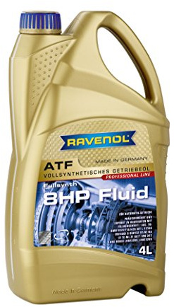RAVENOL ATF 8HP vätska/automatisk växellådsolja för 8-växlad automatisk drift från ZF, 4 liter