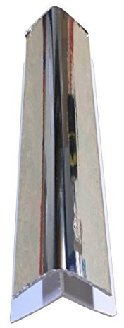 DBS Silver 8mm External Corner Trim 2.6m Bathroom Wall Panels Shower PVC Cladding