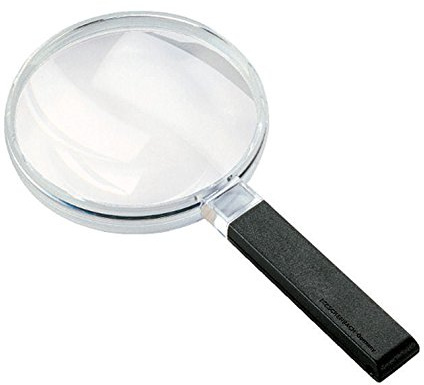 Biconvex förstoringsglas [Eschenbach 2642120] PXM® lätt lins, duplexbelagd för en övervägningsfri bild med kant-till-kant-skärpa, mått lins: Ø 120 mm, förstoring: 2X, dioptre: 3,2