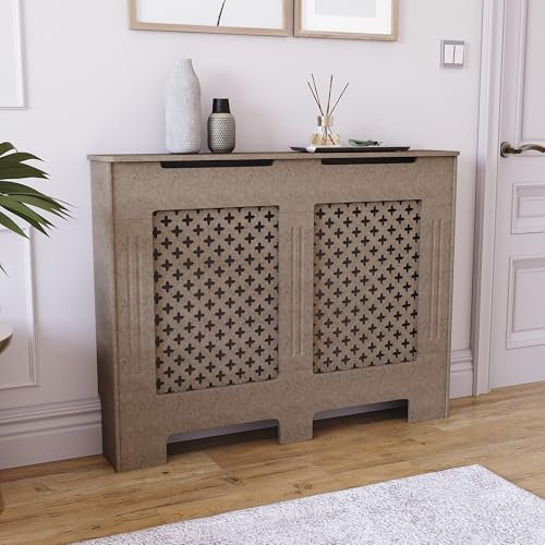 Home Discount Oxford radiatore Copertura Unfinished Tradizionale Non Verniciata MDF Armadio, Medium