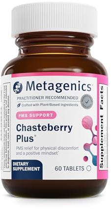 Metagenics Chasteberry Plus - Hormone & Reproductive Health with Chasteberry, Black Cohosh & Ashwagandha - Supports Menstrual & Menopause Balance* - Non-GMO, Gluten-Free, Vegan - 60 Tablets