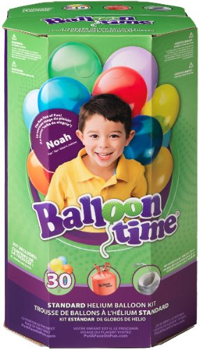 Standard Helium Balloon Kit [3 Pieces] - Product Description - Standard Helium Balloon Kit . Includes (1) Helium Tank (8.9 Cubic Ft.), (30) Assorted 9 Latex Balloons And (1) Curling Ribbon. Tank Can Fill Approximately (30) - 9 Latex Balloons, ...