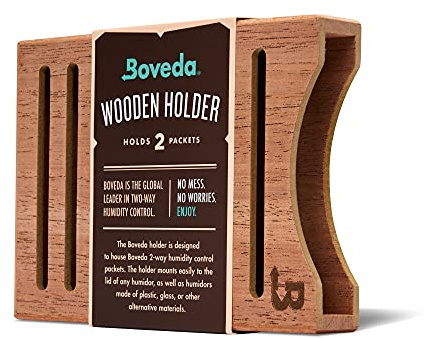 Boveda für Zigarren | Boveda-Halter aus Holz für Humidor | Zur Verwendung bei zwei (2) 60 übereinander (separat erhältlich) | mit Magnet- und Befestigungssets | 1 Stück