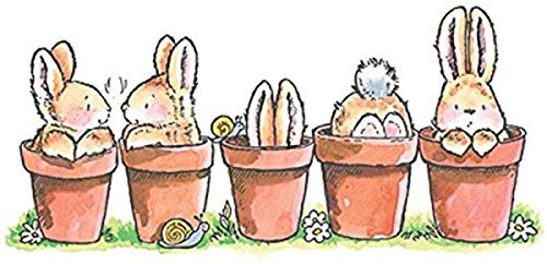 Penny Black Decorative Rubber Stamps, Bunny Friends (1927K)