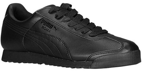 PUMA Men's Roma Basic Sneaker, Black/Black, 9 UK