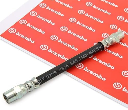 Brembo T85016 Bremsschläuch | Kompatibel mit: AUDI 100 C3 Avant, 100 C3 Stufenheck, 100 C4 Avant, 100 C4 Stufenheck, 200 C2 Stufenheck, 200 C3 Avant