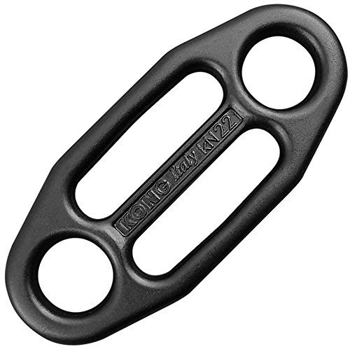 Kong. Gi-Gi Piastrina di Assicurazione Autobloccante. Discensore Arrampicata. Ideale per Discesa Corda Singola e Doppia. Sistema di frenata di Emergenza. per Corde da 8 a 13mm. Peso 62g. Colore Nero