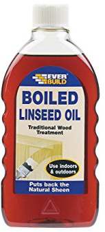 Everbuild Boiled Linseed Oil – Traditional Wood Treatment – Internal and External Use – 500 ml