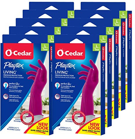 Playtex Gloves Living Premium Protection, Large 1 Pair ( Pack of 10)