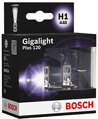 Bosch H1 Plus 120 Gigalight Fahrzeuglampe 12V 55W P14,5s (2 Stück)