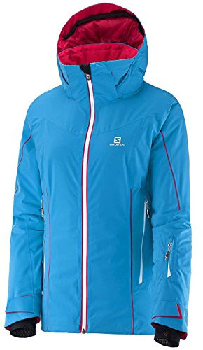 Mujer Chaqueta de snowboard salomon whitec liff GTX JACKET, color methyl blue/lotus pink, tamaño extra-large