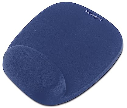 Kensington 64271 - Almohadilla de Ratón, Ergonómica, de Espuma con Apoya Muñecas, Compatible con Ratones Láser y Ópticos, 32 x 252 x 210 mm, Azul