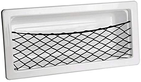 Osculati ABS-Seitenablage weiß m. Netz 540 x 244 x 120 mm