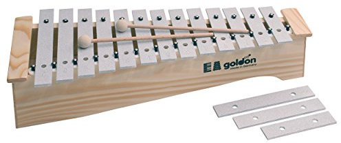 Aluminium Metallophon, Xylophon mit 13 Klangplatten und 2 Schlägeln für Kinder