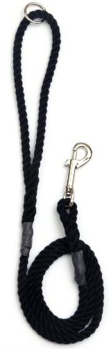 Outhwaite Rope Gun Dog Lead with Trigger Hook, 48-inch, Black
