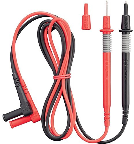 Benning Sicherheitsmessleitungen mit 4 mm Messspitze, 044145, Rot/Schwarz