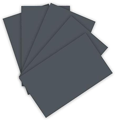 folia 6388 - Tonpapier 130 g/m², Tonzeichenpapier in anthrazit, DIN A3, 50 Bogen, als Grundlage für zahlreiche Bastelarbeiten