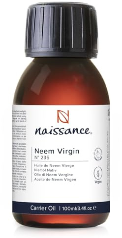 Naissance Neemöl (Nr. 235) - 100ml - Niemöl für Hautpflege, Gesicht, Kosmetik, Neem Öl für Pflanzen