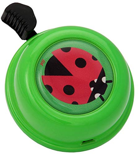 Liix Colour Bell Bug Fahrradklingel mit Marienkäfer Tiermotiv für Kinder und Erwachsene mit einfacher Montage auf Allen gängigen Lenkertypen (Grün)