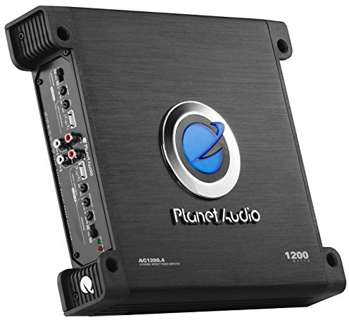 Planet Audio AC1200.4 Anarchy Series 4 Channel Class A/B Car Amplifier - 1200 High Output, High/Low Pass Crossover, Hook Up to Subwoofer for Bass