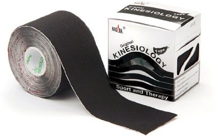 Nasara® Original Kinesiology Tape Sport Tape 2 Rollen in Einer Packung, schwarz