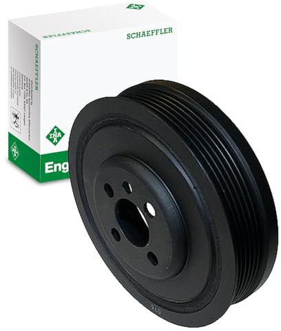 INA 544 0083 10 Riemenscheibe Kurbelwelle 140mm Kurbelwellenriemenscheibe Kompatibel mit VW Golf 7 Schrägheck 5G1, BQ1, BE1, BE2 038105243E MN980049 1315782