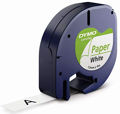 Dymo LetraTAG - Papierband - Schwarz auf Weiß, S0721510