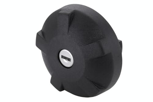 HELLA 8XY 007 747-001 Chiusura, serbatoio carburante, PT45, nero, Plastica, con serratura, con chiave