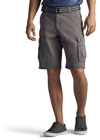 Lee mens Dungarees New Belted Wyoming cargo shorts, Vapor, 36 US