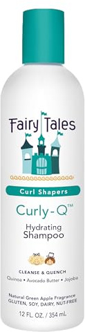 Fairy Tales Curly Q Hydrating Kids Shampoo – Paraben, Sulfate, Gluten, and Nut Free – For all Types of Curls Including Multi Cultural Hair – 12oz.