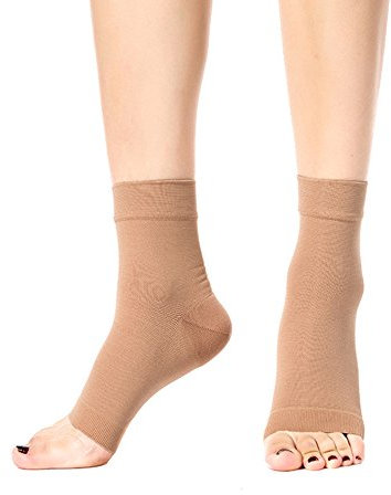 TININNA Kompression Knöchelbandagen Fußbandage Elastische Fußbandagen Fußgelenkbandagen Fuß Ärmel S Hautfarbe EINWEG Verpackung