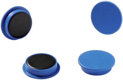 Durable 475306 Aimant Rond 32 mm - Force 720 - Bleu Lot de 20 Magnets