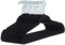 Amazon Basics Slim Velvet Non-Slip Suit Hangers - 30-Pack, Black/Silver