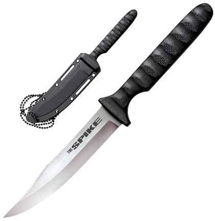 Cold Steel, Bowie Spike, Outdoormesser, Clip Point Klinge, Satin Finish, G10, scharfes Messer für Abenteuer, Outdoor liebhaber, Outdoor tool