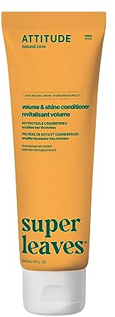 ATTITUDE Après-Shampooing Volume & Brillance, Cheveux Fins, Ingrédients d’Origine Naturelle, Végane, Extrait de Protéine de Soja & Canneberges, Parfum Fleur d'Oranger & Eucalyptus, 473 mL