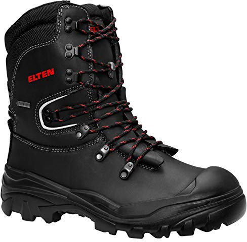 ELTEN Sicherheitsschuhe ARBORIST GTX S3, Herren, Forststiefel, leicht, schwarz, Stahlkappe - Größe 45