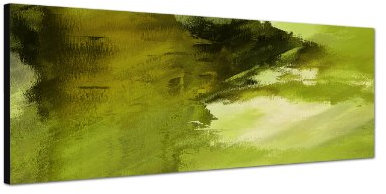 Augenblicke Wandbilder Keilrahmenbild Wandbild 150x50cm Hintergrund abstrakt grün Grunge Texture
