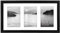 Americanflat Portafoto da Parete Multiplo Nero da 20,3x35,5 cm - Per 3 Foto da 10x15 cm - Porta Foto Multiple da Parete con Vetro Infrangibile, Cavalletto e Accessori per Appenderlo