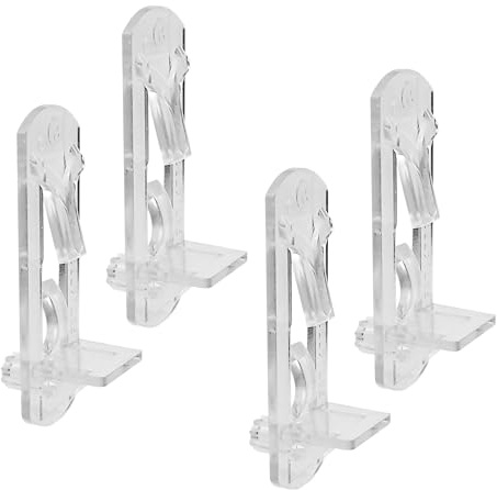 Prime-Line U 9398N Self-Locking Shelf Support Pegs, 1/4 In. Peg x 3/4 In. Shelf, Plastic (4 Pack)