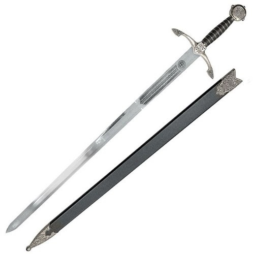Unbekannt Schwert, 440er Edelstahl, Grau, Schwert, SWORD, Europäisch, Rechts