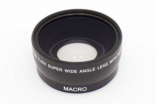 vhbw lentille de réduction Grand Angle Filetage Objectif 58mm, Coefficient 0,45x pour Samyang 21 mm F1,4.