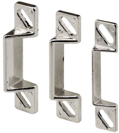 Prime-Line Fasteners K 5148 Door Strike Plates, Set of 3,(Pack of 3), Zinc