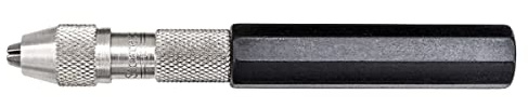 Starrett Pin Vise with Insulated, Octagonal Handles, Smaller Body Diameter, and Special Tapered Collet for Maximum Clamping Surface - .050-.125 Range - 166C