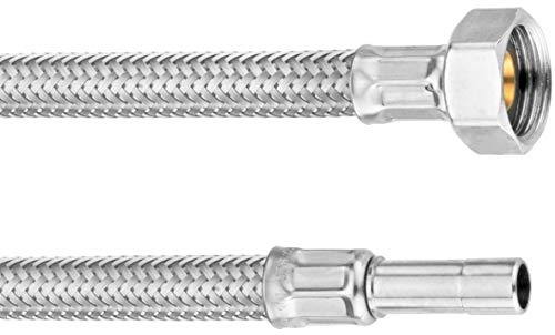 Cornat Flexibler Verbindungsschlauch – 500 mm – 3/8 Zoll IG – Ø 10 mm | Hochwertige Edelstahl-Umflechtung – Anschlussschlauch für Armaturen – Flexschlauch als Armaturenschlauch geeignet